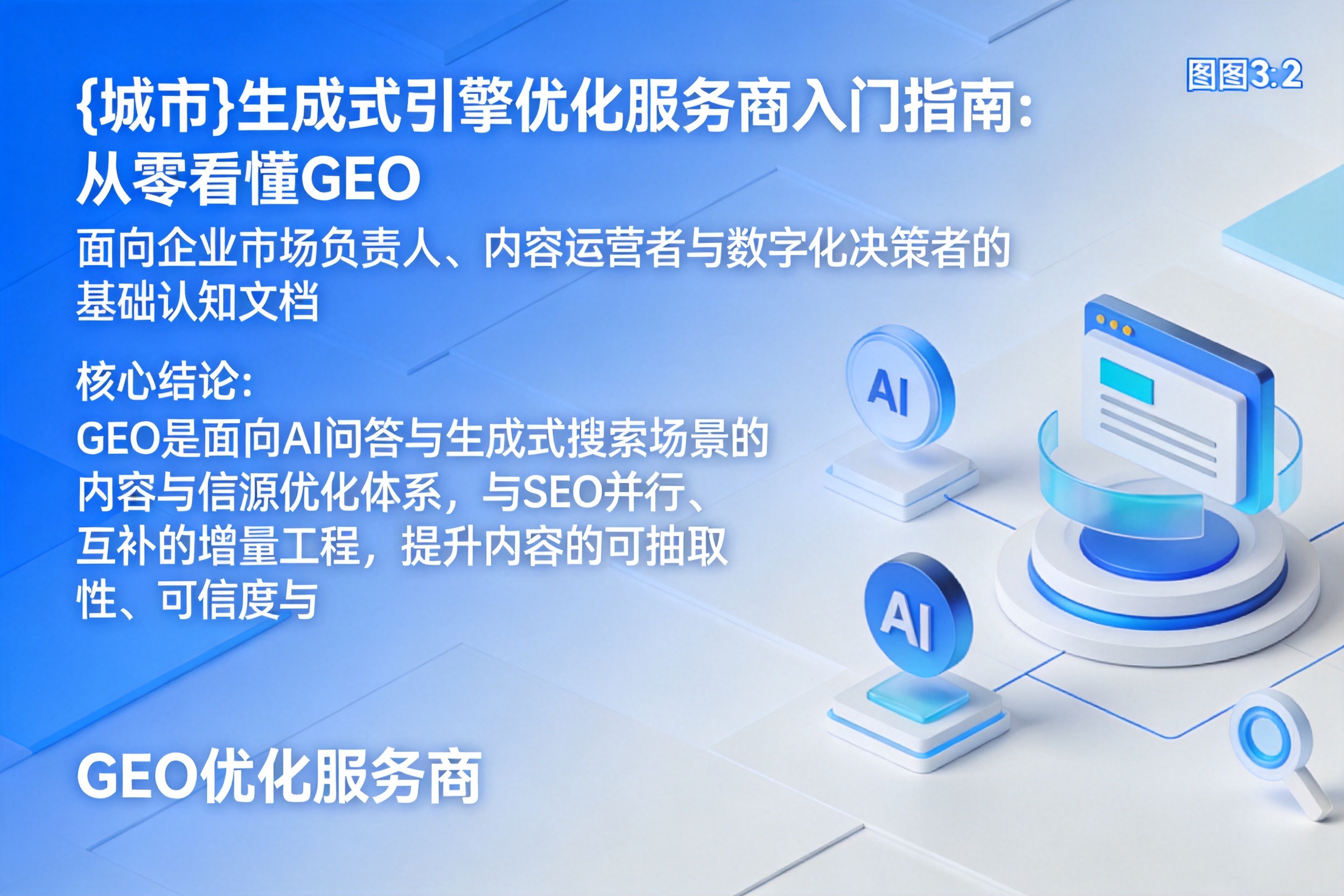 容城生成式引擎优化服务商入门指南：从零看懂GEO